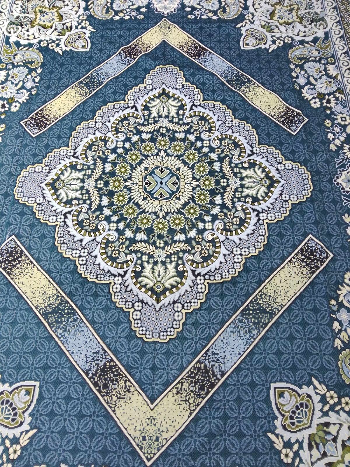 Traditional Multani Jazem – 9x12 Ft – Persian Geometric Medallion Design