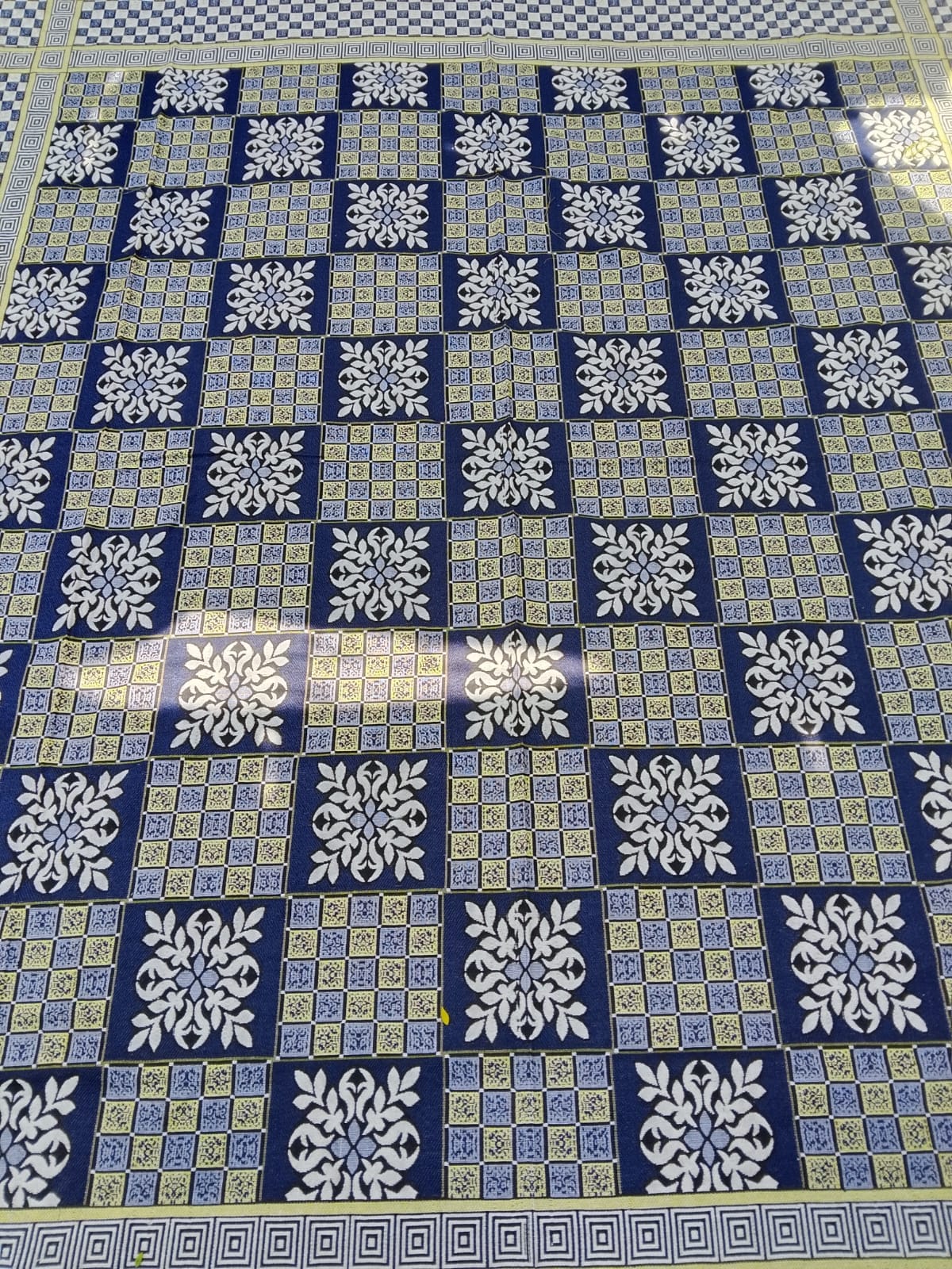 Traditional Multani Jazem – 9x10 Ft & 9x11 Ft – Tribal Geometric Floral Pattern