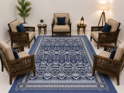 Traditional Multani Jazem – 9x12 Ft -Traditional Geometric Tribal Pattern