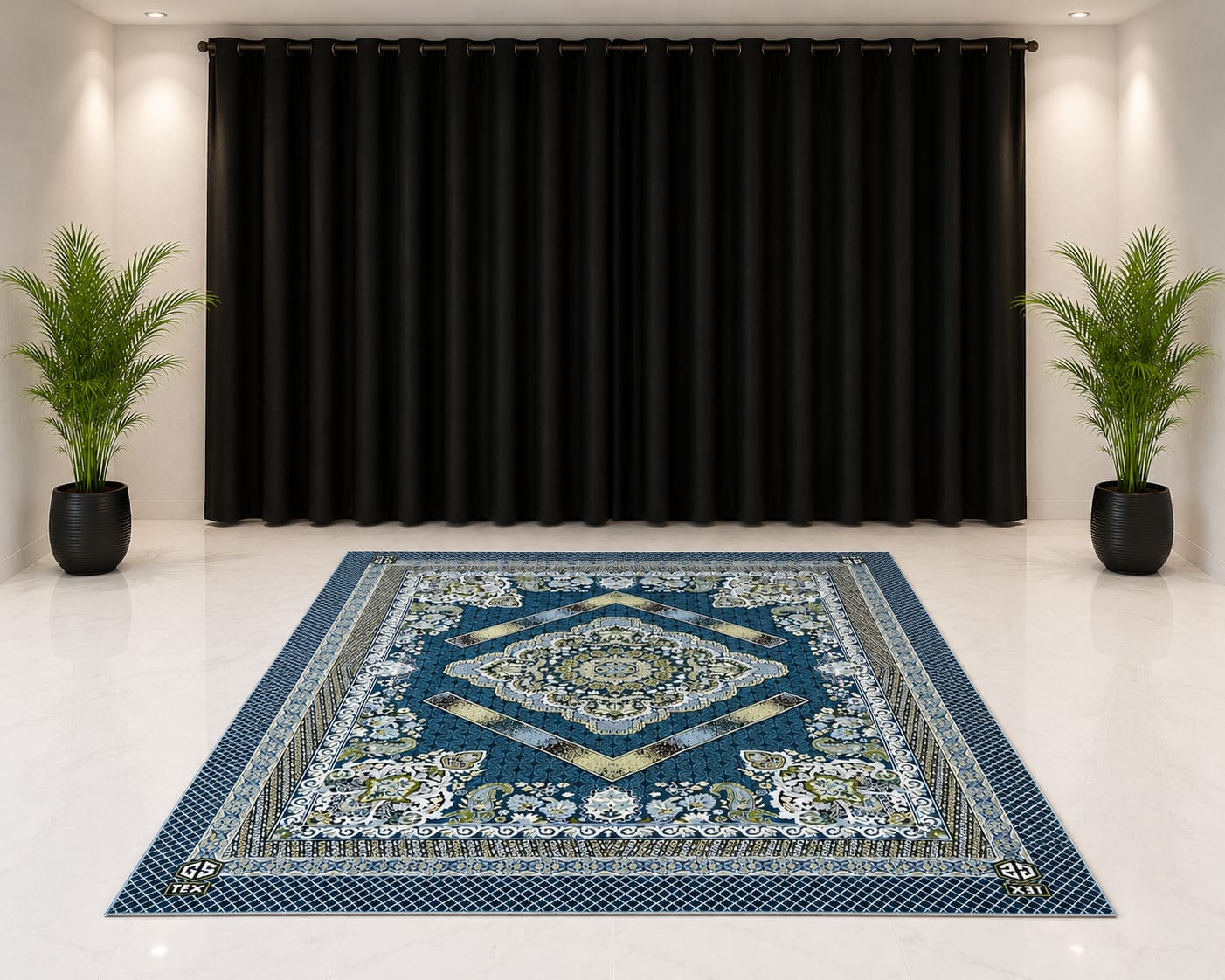 Traditional Multani Jazem – 9x12 Ft – Persian Geometric Medallion Design