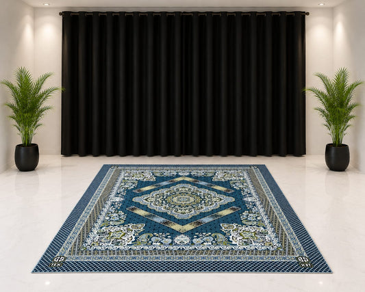 Traditional Multani Jazem – 9x12 Ft – Persian Geometric Medallion Design