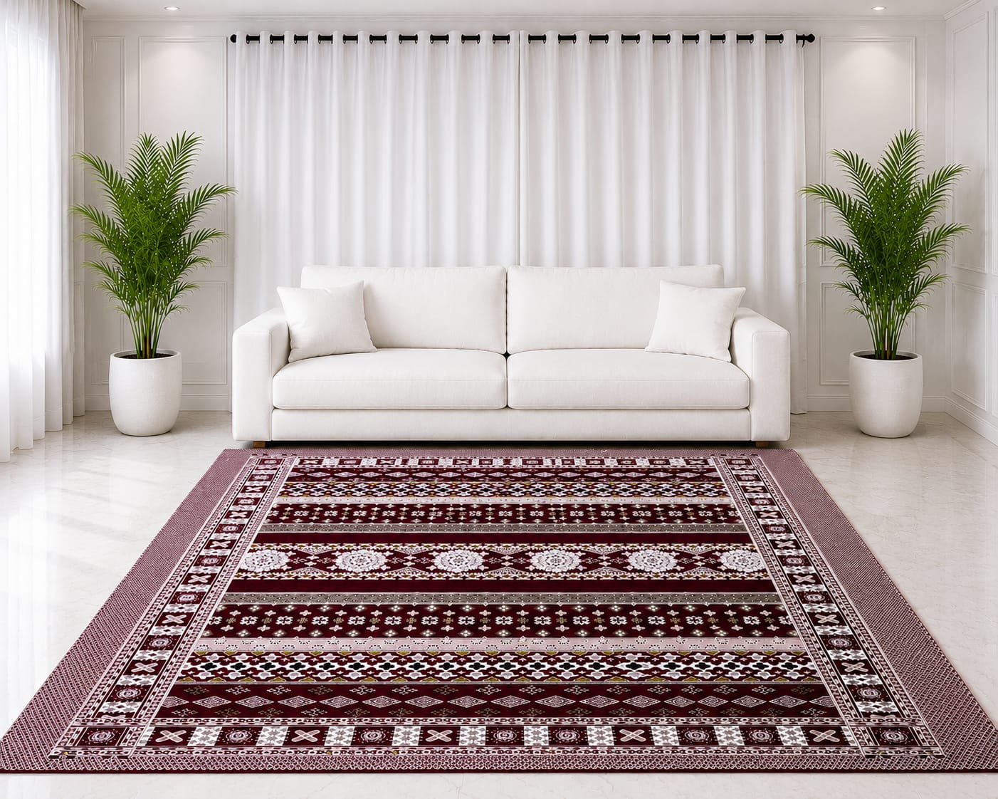 Traditional Multani Jazem – 9x12 Ft – Traditional Tribal Kilim Design